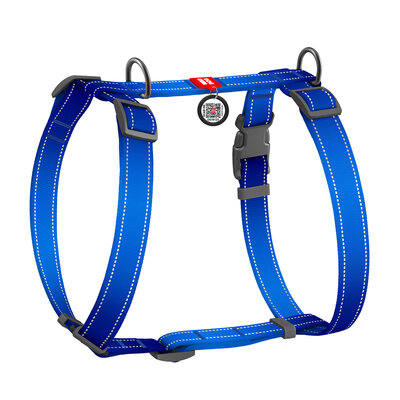 WAUDOG Nylon Mono szelki anatomiczne dla psa ciemnoniebieskie L – widok z przodu