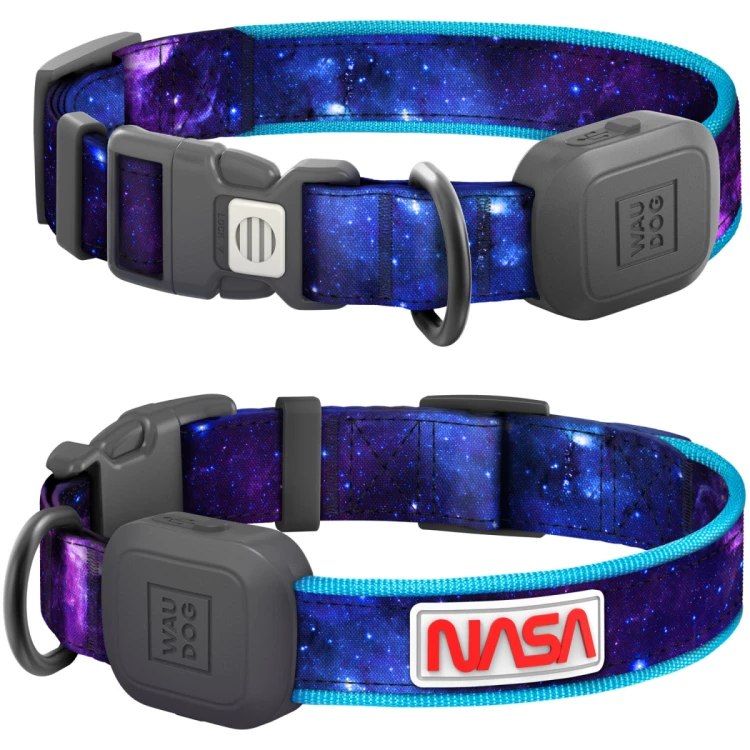 WAUDOG LED obroża dla psa NASA21 podświetlana USB-C widok z przodu