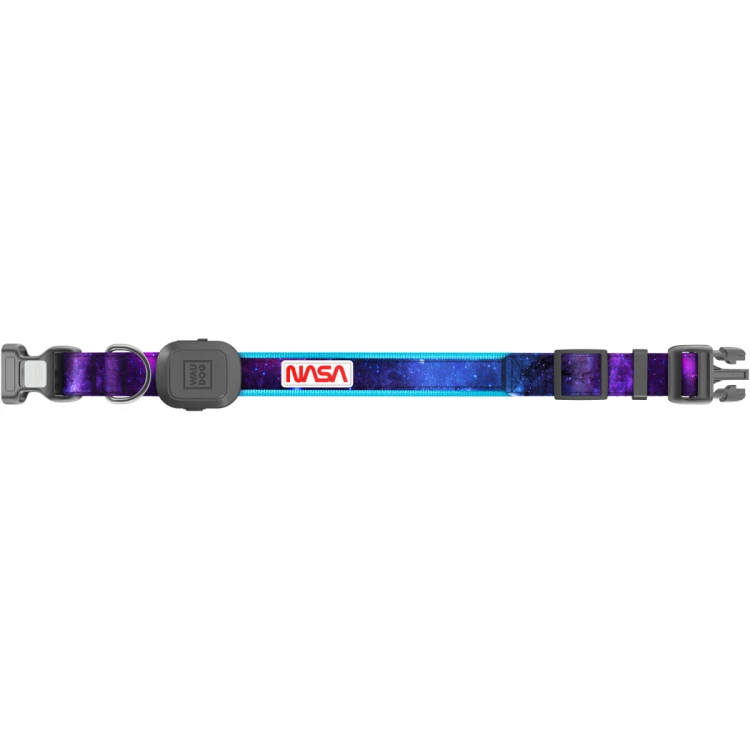 WAUDOG LED obroża dla psa NASA21 odblaskowa widok z boku