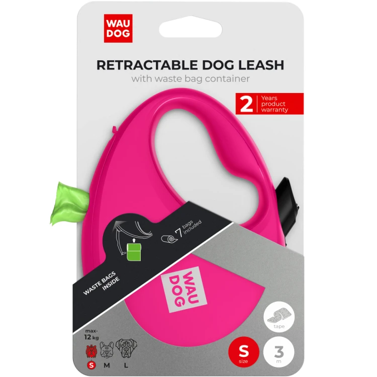 WAUDOG R-leash smycz automatyczna dla psa w opakowaniu