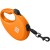 Pomarańczowa smycz automatyczna WAUDOG R-leash – widok pod kątem