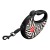 Smycz ruletka WAUDOG R-leash odblaskowa z pojemnikiem na worki Zebra M