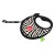 WAUDOG R-leash smycz automatyczna dla psa 5 m Zebra L widok z boku