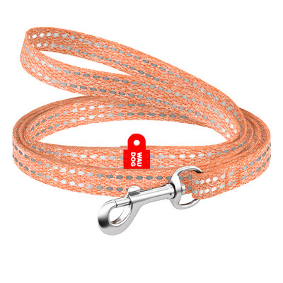 WAUDOG Re-cotton smycz dla kota i małego psa 2 m pomarańczowa XS