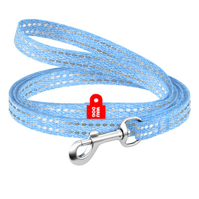 WAUDOG Re-cotton smycz dla kota i małego psa 2 m niebieska XS