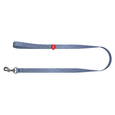 WAUDOG Re-cotton smycz dla psa 5 m granatowa widok całej długości