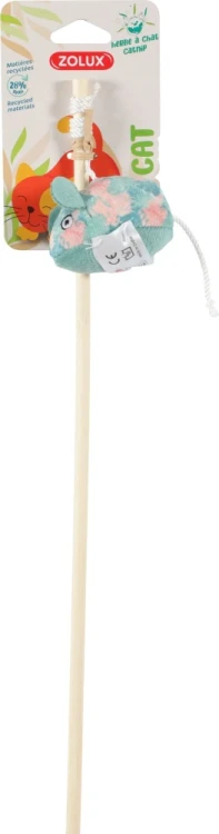 Wędka dla kota ZOLUX ETHICAT z myszką i motywem liści