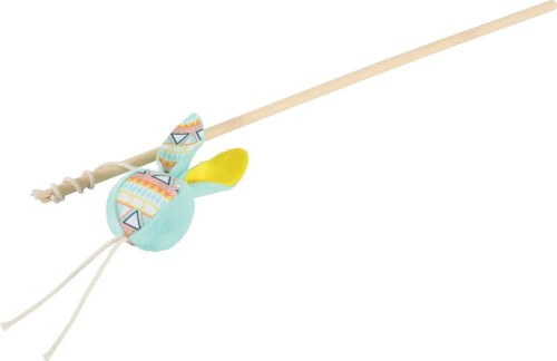 Zolux KALI wędka dla kota z piłką w kolorze zielonym