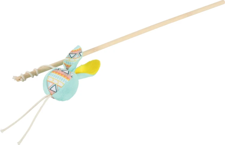 Zolux KALI wędka dla kota z piłką w kolorze zielonym