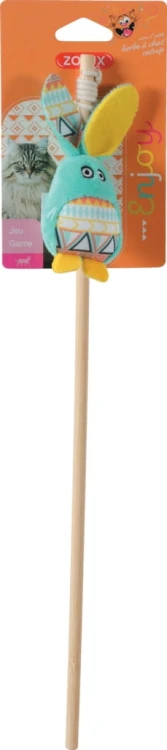 Zolux KALI wędka dla kota królik zielona 40 cm w opakowaniu