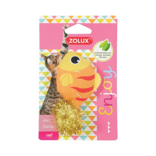 ZOLUX Lovely Ryba 10 cm – zabawka dla kota na opakowaniu