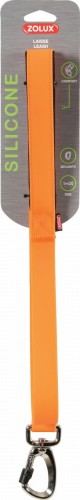 ZOLUX smycz dla psa silikonowa wodoodporna 120 cm x 2,5 cm pomarańczowa