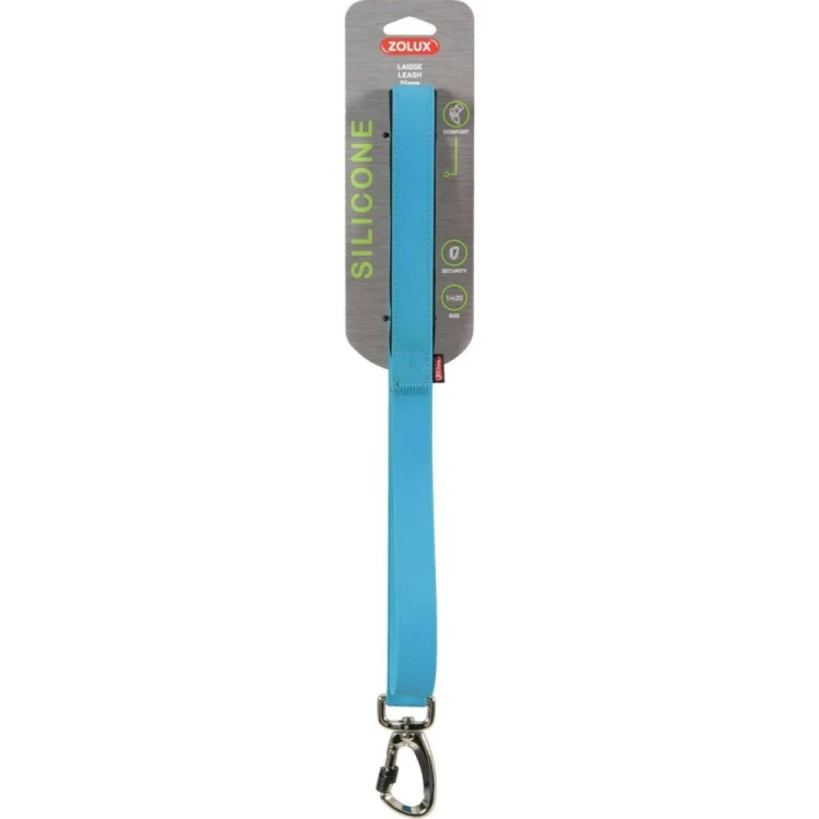 ZOLUX smycz dla psa silikonowa wodoodporna 120 cm x 2,5 cm niebieska