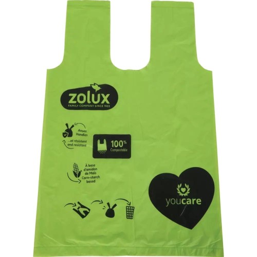 Rolka zielonych worków ZOLUX na odchody dla psa