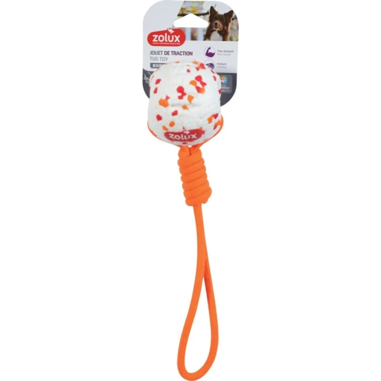 ZOLUX piłka ze sznurem dla psa ETPU do przeciągania 39 cm w opakowaniu