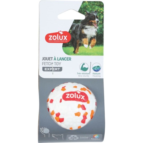 ZOLUX piłka dla psa ETPU z piszczałką do aportowania 6 cm w opakowaniu