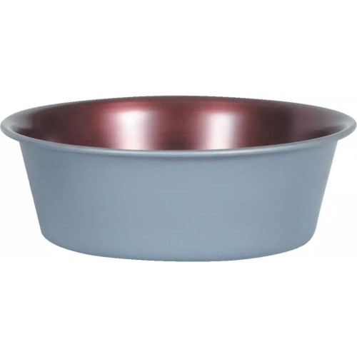 Szaro-miedziana miska dla psa ZOLUX COPPER 1,1 l ze stali nierdzewnej