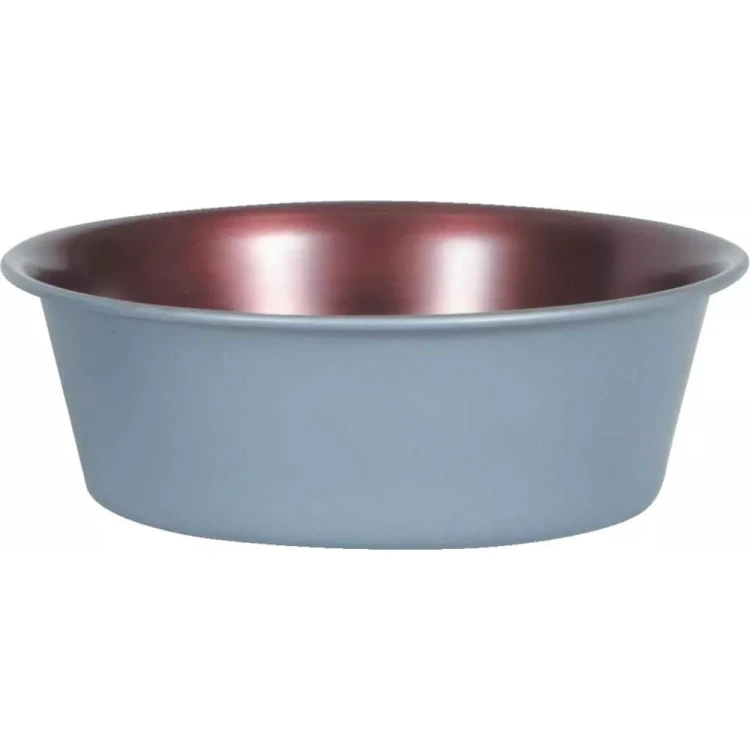 Szaro-miedziana miska dla psa ZOLUX COPPER 1,1 l ze stali nierdzewnej