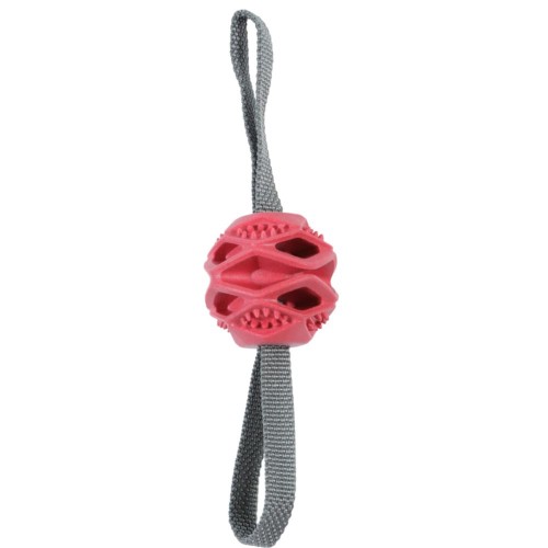 ZOLUX Outdoor piłka TPR ze sznurem dla psa ceglasta