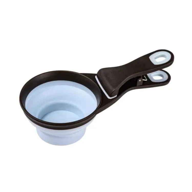 Niebieska miarka do karmy z klipsem 2w1 ZOLUX