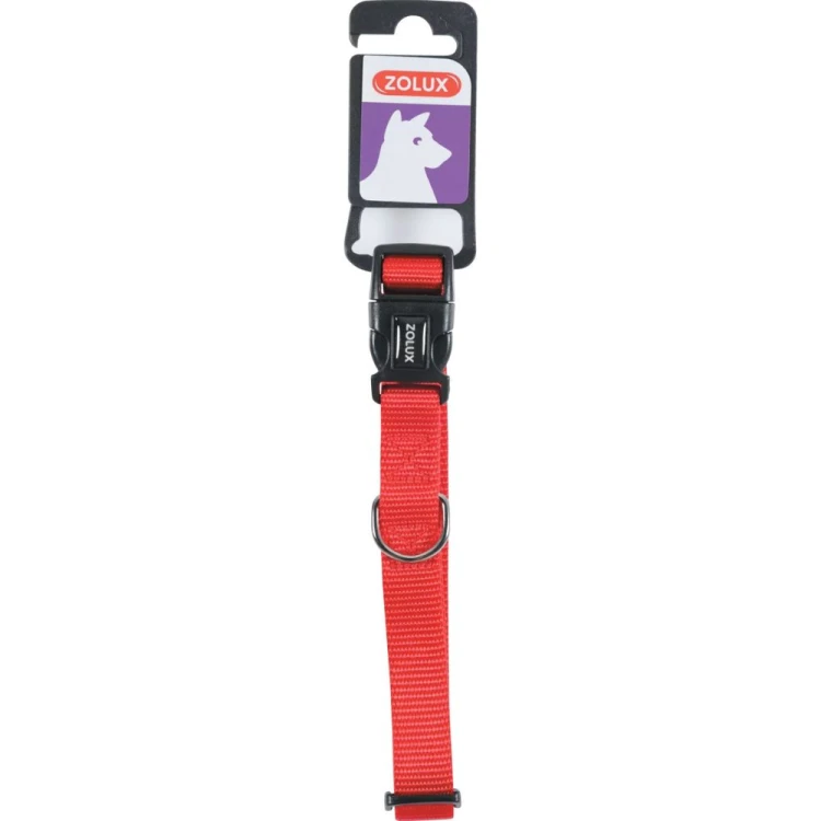 Czerwona obroża nylonowa dla psa ZOLUX 40-50 cm 20 mm