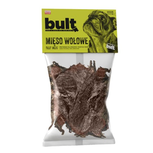 BULT suszone mięso wołowe dla psa 100 g - opakowanie