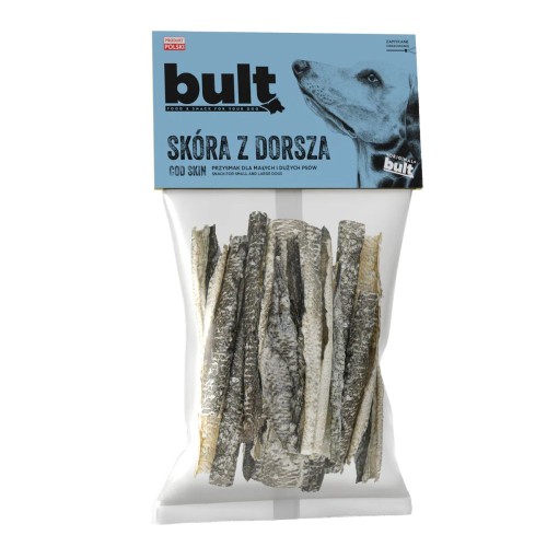 BULT Skóra z Dorsza dla Psa 50 g – opakowanie produktu z widoczną zawartością