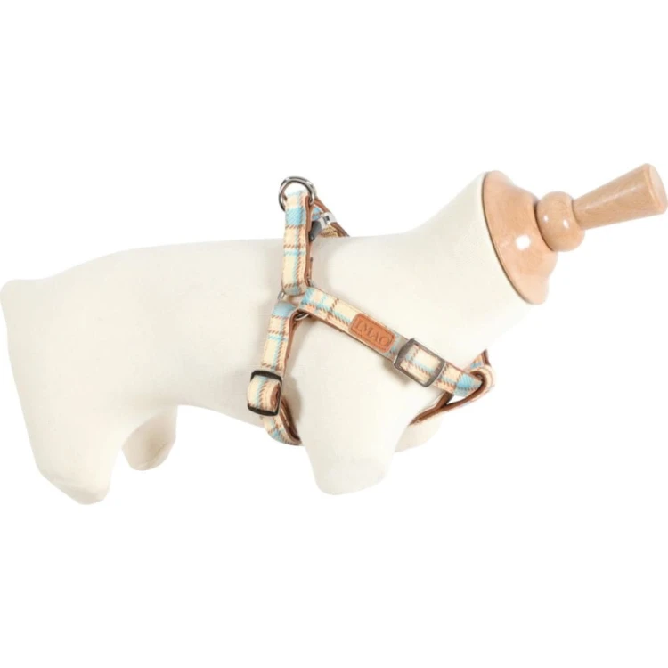 ZOLUX IMAO Scott szelki regulowane dla psa L niebieskie 25 mm na manekinie