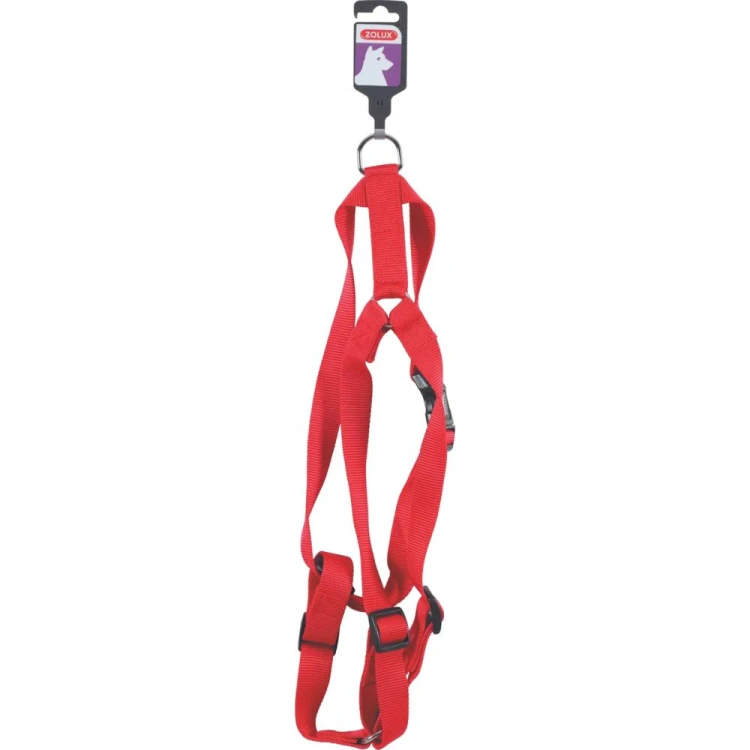Czerwone nylonowe szelki dla psa ZOLUX z regulacją 50-90 cm