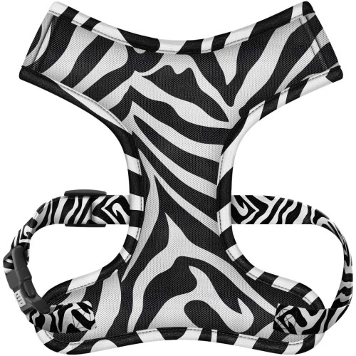 WAUDOG Mesh szelki dla psa we wzorze Zebra, rozmiar S, widok z przodu
