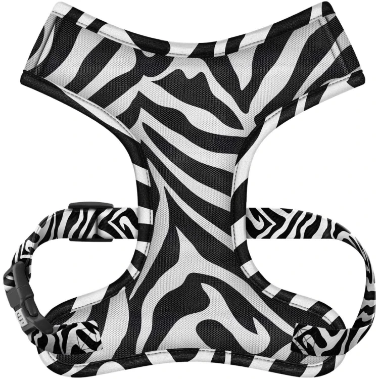 WAUDOG Mesh szelki dla psa we wzorze Zebra, rozmiar S, widok z przodu