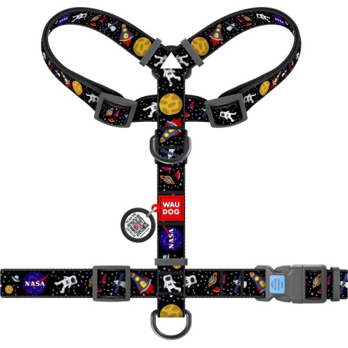 Szelki anatomiczne WAUDOG Nylon NASA w kształcie litery H z fastexem