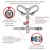 Infografika WAUDOG Nylon z QR adresówką, dwoma półpierścieniami i fastexem z blokadą