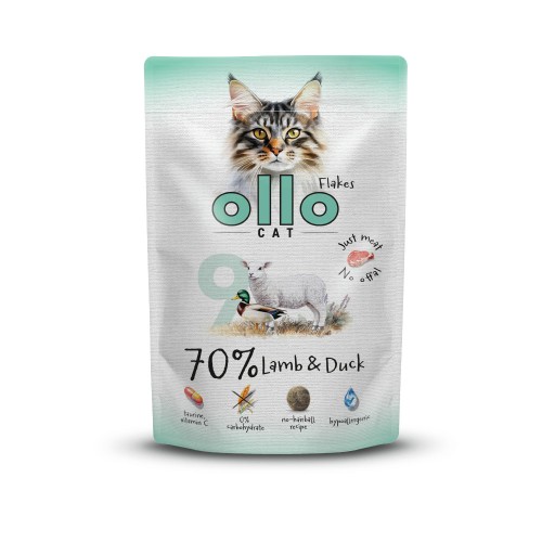 Ollo Cat nr 9 Jagnięcina z Kaczką 85 g – saszetka mokrej karmy dla kota