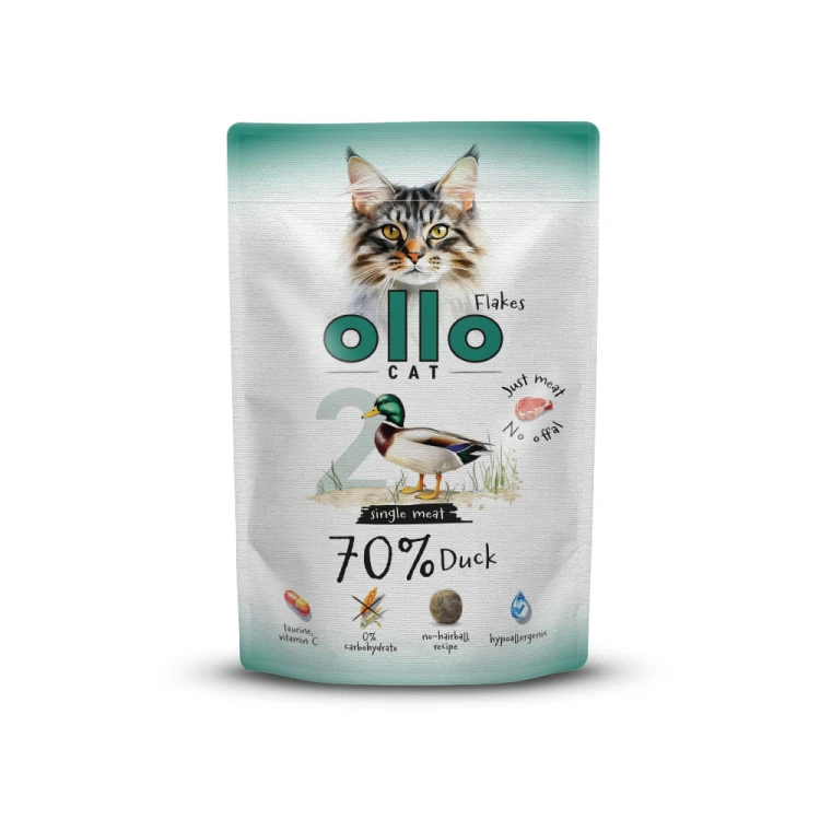 Ollo Cat nr 2 Kaczka 85 g – saszetka mokrej karmy uzupełniającej dla kota