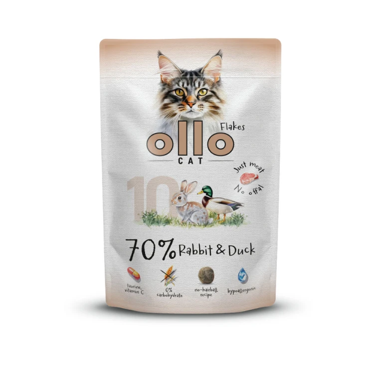 Ollo Cat nr 10 Królik i Kaczka 85 g – opakowanie mokrej karmy dla kota