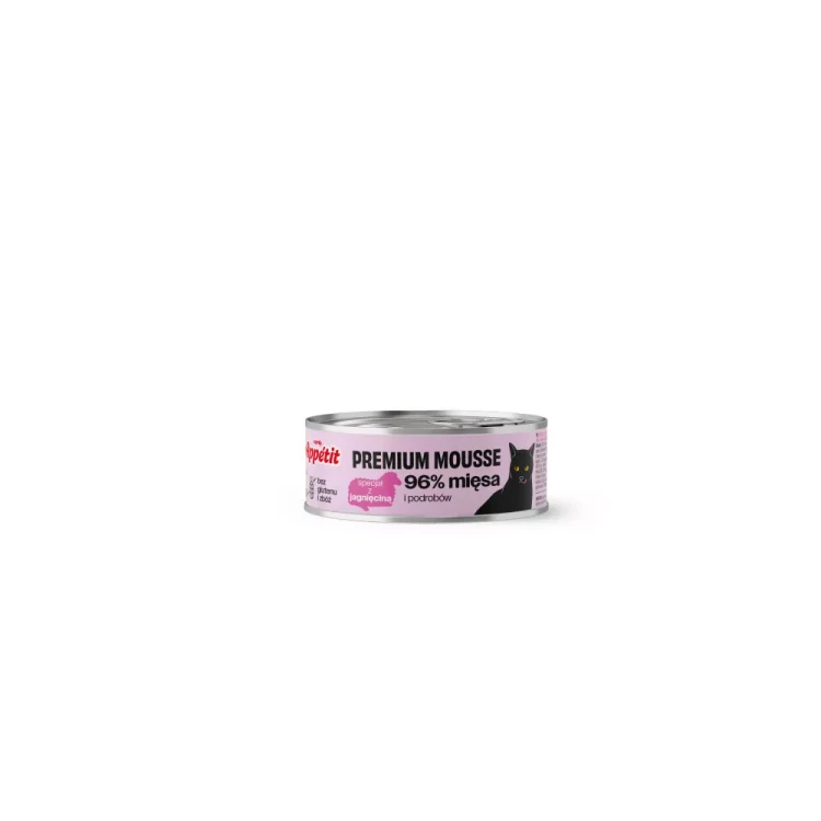 Comfy Appetit Premium Mousse z jagnięciną 85 g – puszka mokrej karmy dla kota