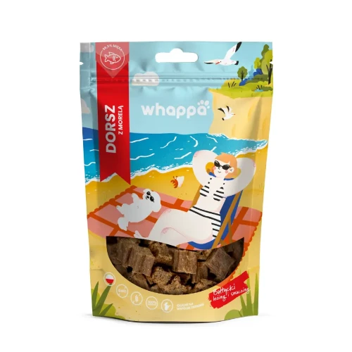 Whappa monoproteinowe kostki treningowe Dorsz z morelą 70 g w opakowaniu