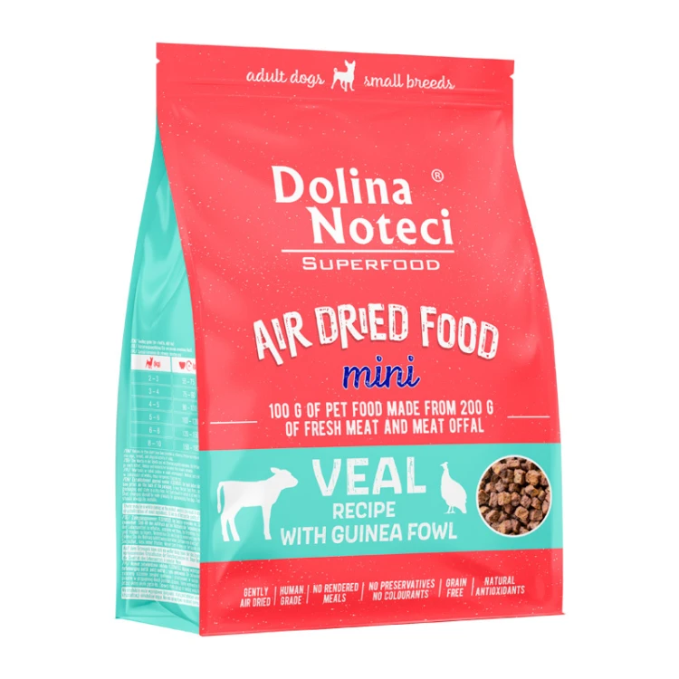 Opakowanie Dolina Noteci Superfood MINI Cielęcina z Perliczką 1 kg