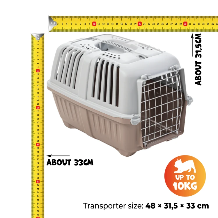 Wymiary transportera MPS Pratiko Metal 1 48 × 31,5 × 33 cm do 10 kg