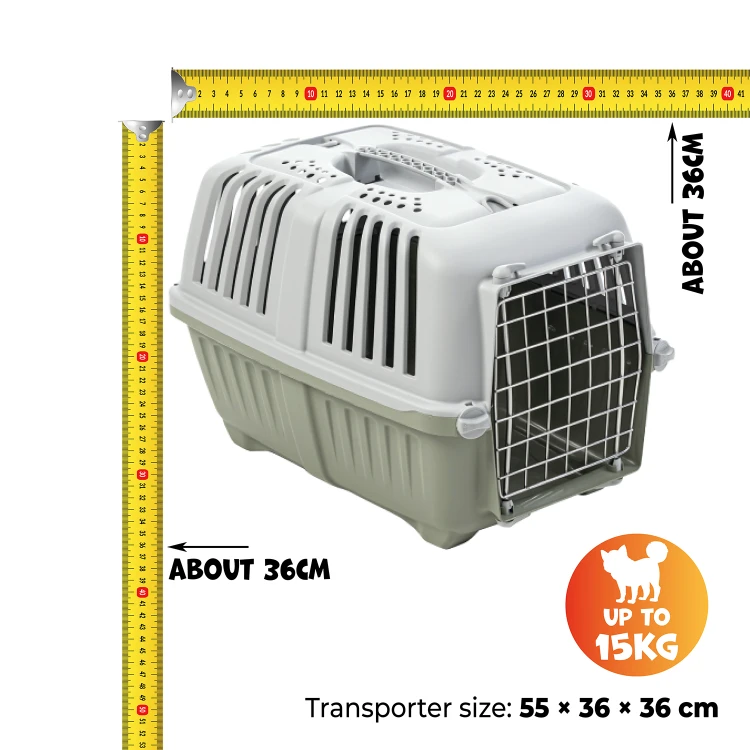 MPS Pratiko Metal 2 transporter 55 × 36 × 36 cm dla zwierząt do 15 kg