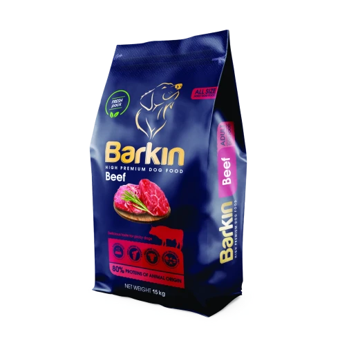 Barkin Beef Wołowina 15 kg – opakowanie suchej karmy dla dorosłych psów