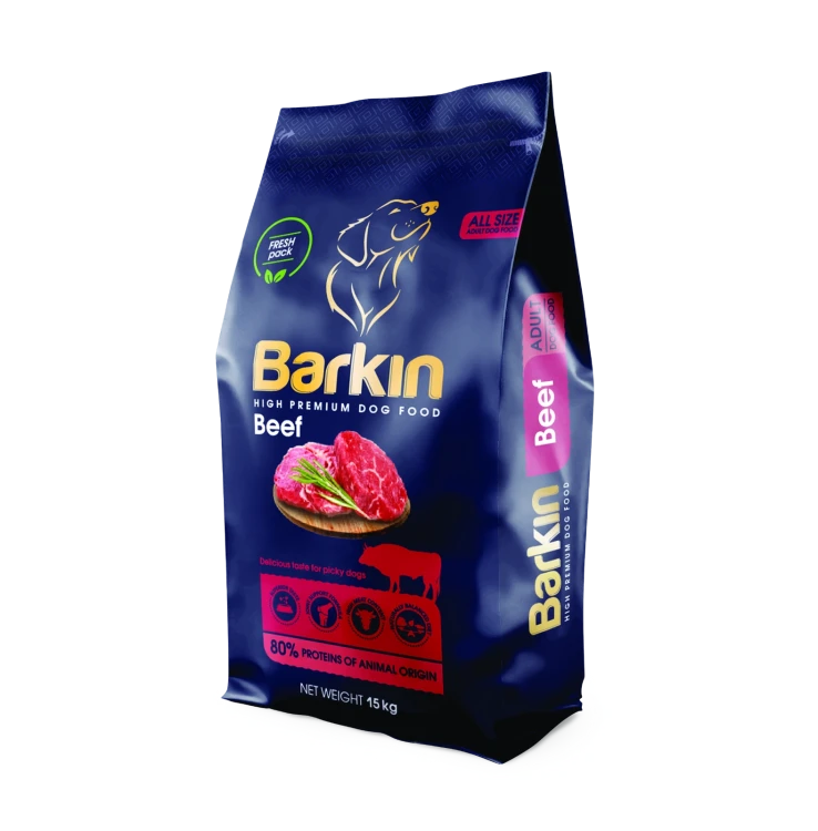 Barkin Beef Wołowina 15 kg – opakowanie suchej karmy dla dorosłych psów