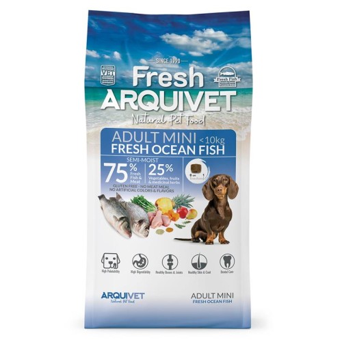 Arquivet Fresh Adult Mini Fresh Ocean Fish – opakowanie półwilgotnej karmy dla dorosłych psów małych ras