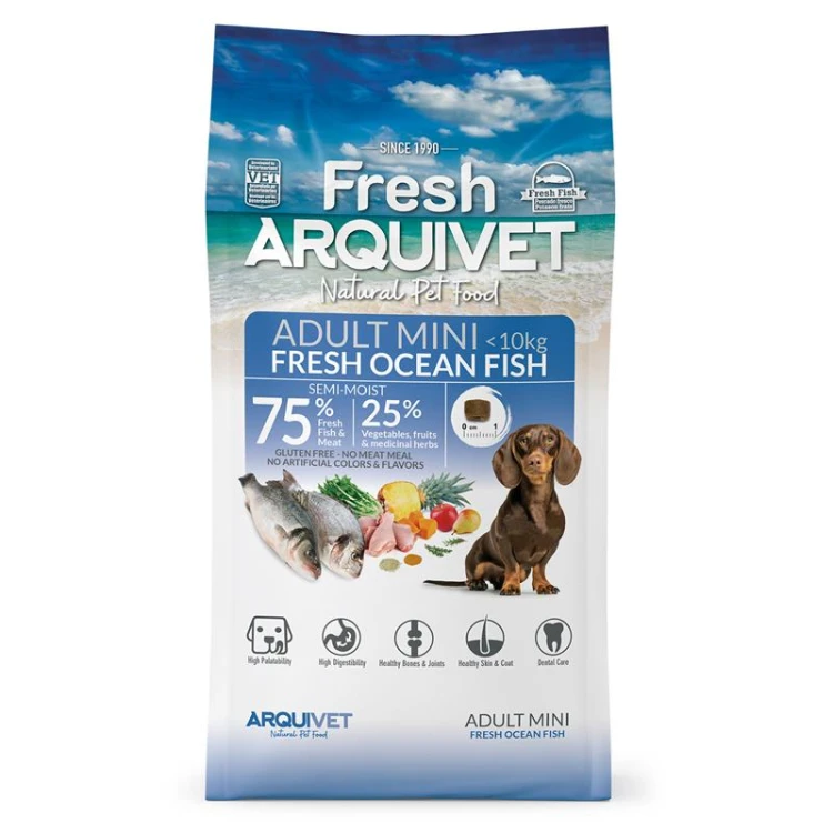 Arquivet Fresh Adult Mini Fresh Ocean Fish – opakowanie półwilgotnej karmy dla dorosłych psów małych ras