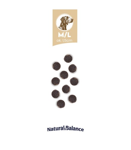 Granulki Baltica Natural & Balance dla psów M/L o wielkości ok. 1,5 cm