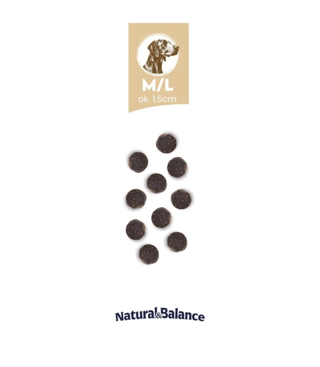 Granulki Baltica Natural & Balance dla psów M/L o wielkości ok. 1,5 cm