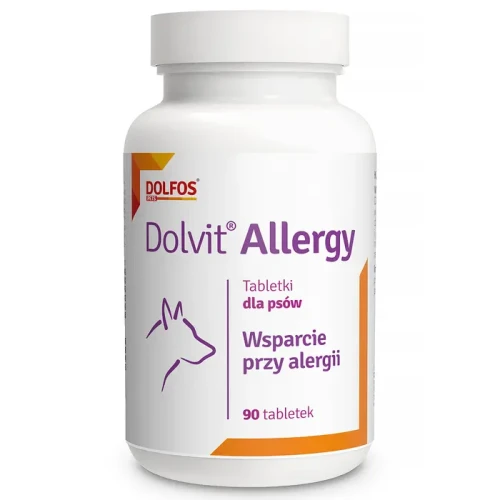 Dolfos Dolvit Allergy 90 tabletek – opakowanie preparatu dla psów