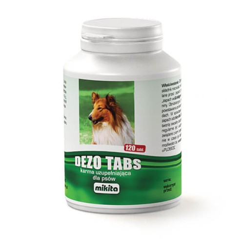 Mikita Dezo Tabs 120 tabletek dla psów – opakowanie produktu