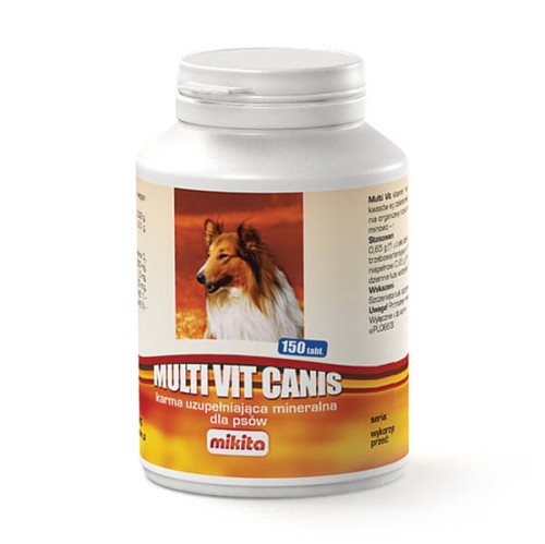 Mikita Multi Vit Canis 150 tabletek – opakowanie produktu